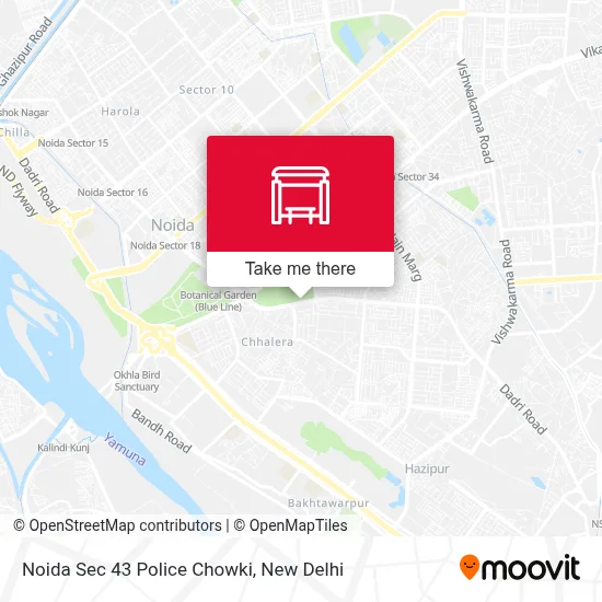 Noida Sec 43 Police Chowki map