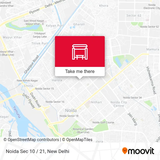 Noida Sec 10 / 21 map