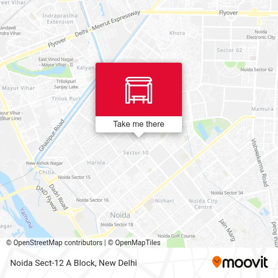 Noida Sect-12 A Block map