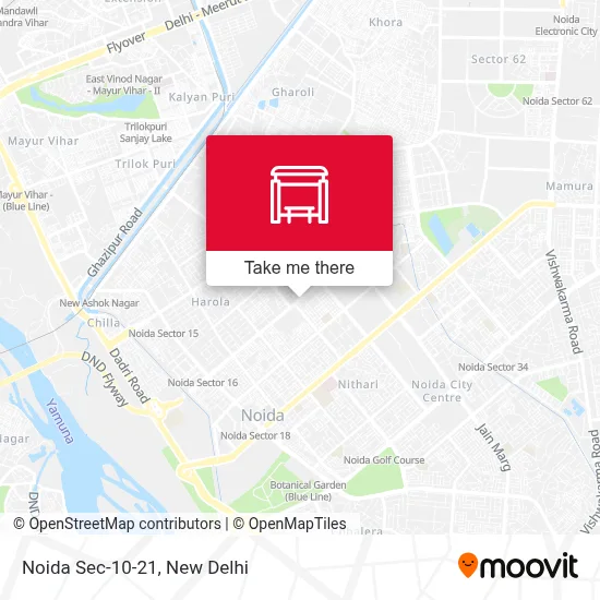 Noida Sec-10-21 map