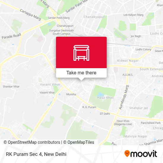 RK Puram Sec 4 map