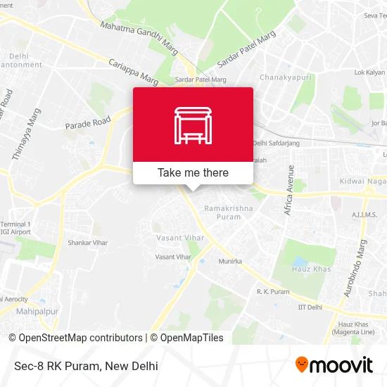 Sec-8 RK Puram map