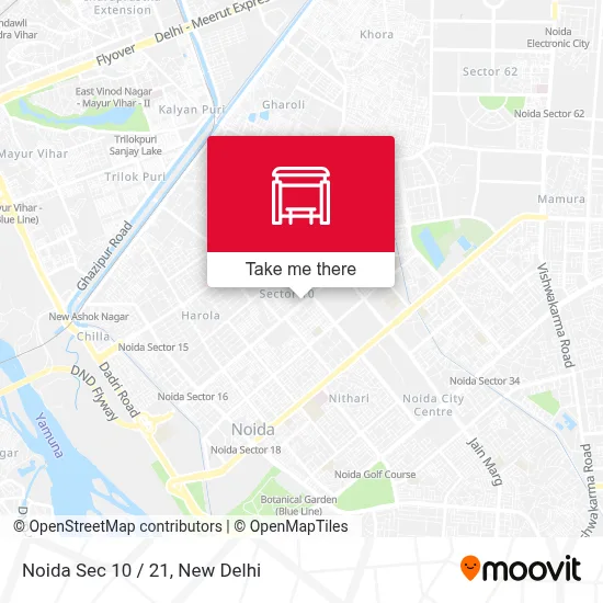 Noida Sec 10 / 21 map