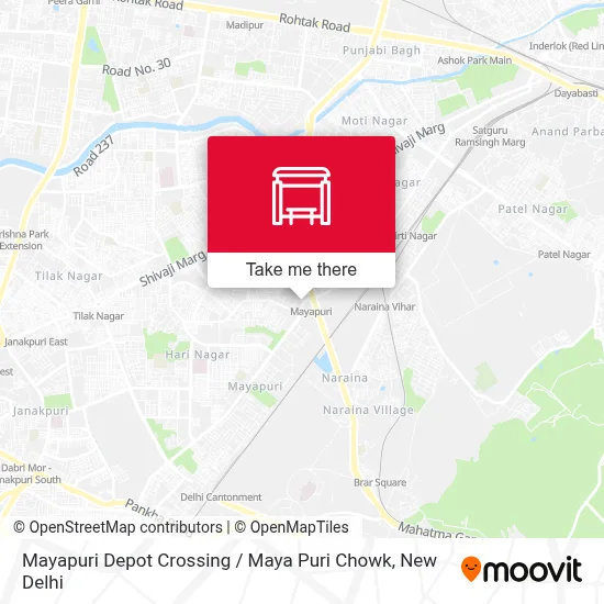 Mayapuri Depot Crossing / Maya Puri Chowk map