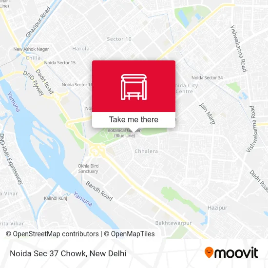 Noida Sec 37 Chowk map