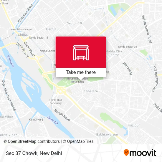 Sec 37 Chowk map