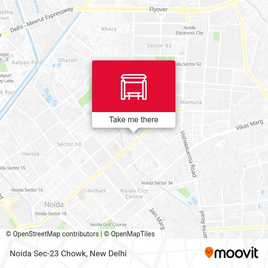 Noida Sec-23 Chowk map