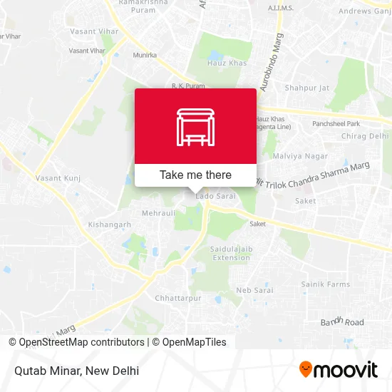 Qutab Minar map