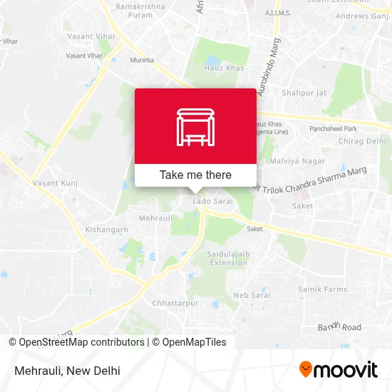 Mehrauli map