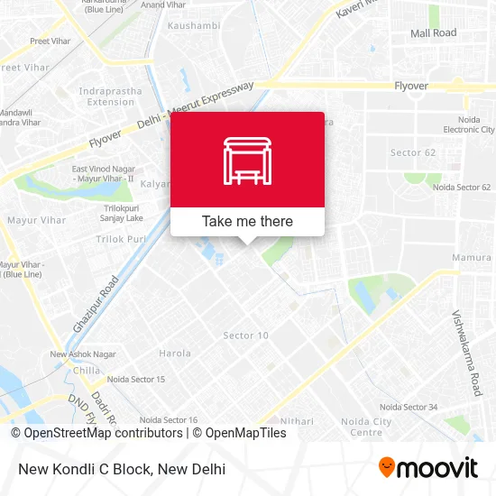 New Kondli C Block map