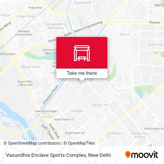 Vasundhra Enclave Sports Complex map