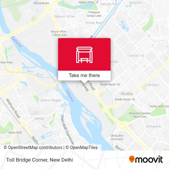 Toll Bridge Corner map