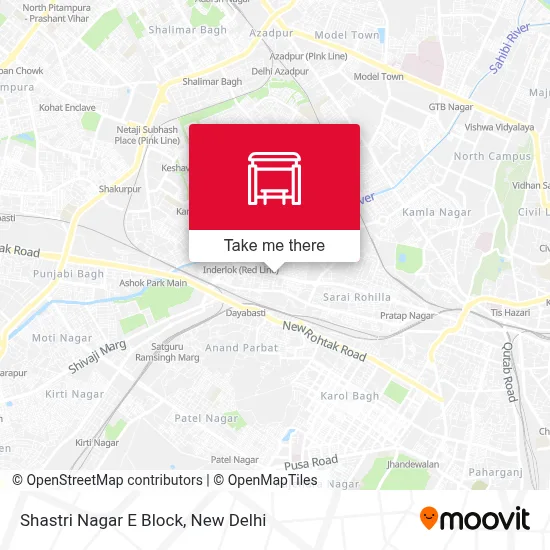 Shastri Nagar E Block map