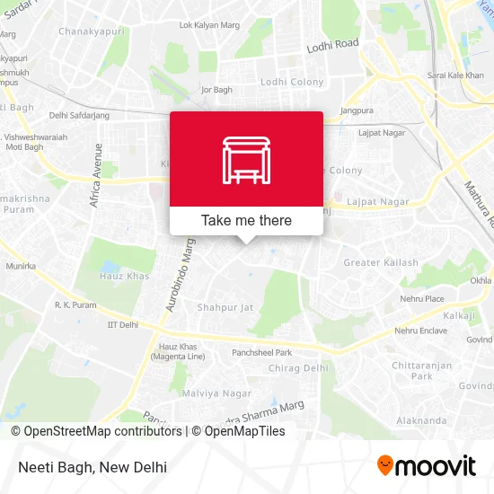 Neeti Bagh map
