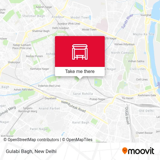 Gulabi Bagh map
