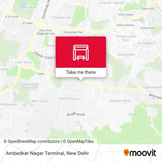 Ambedkar Nagar Terminal map