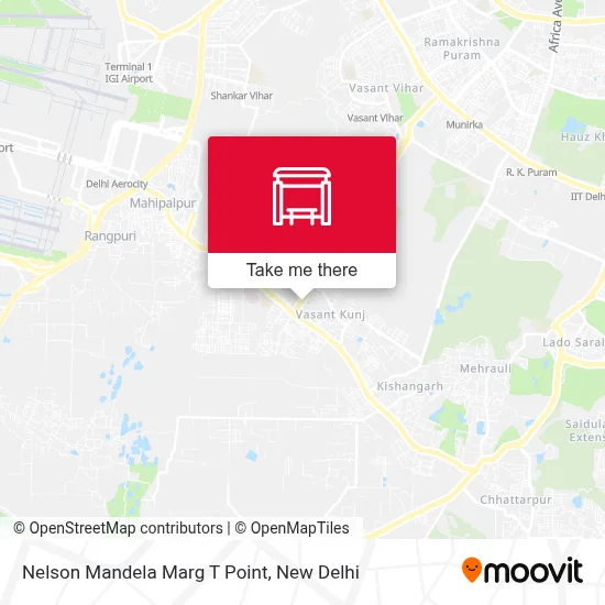 Nelson Mandela Marg T Point map