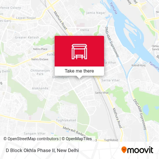D Block Okhla Phase II map