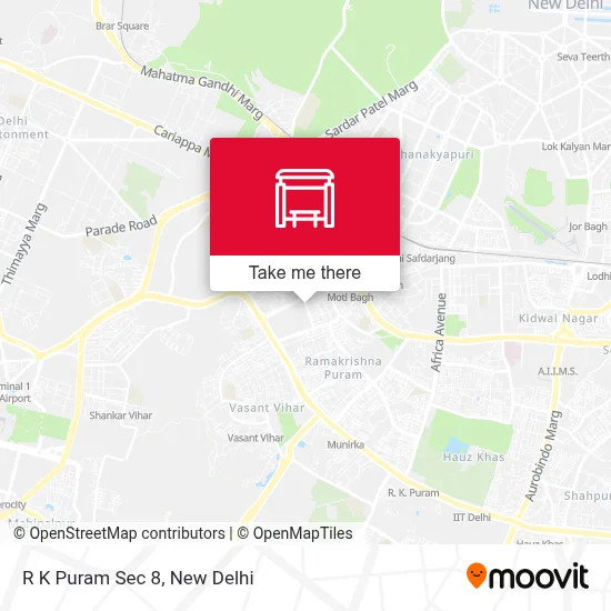 R K Puram Sec 8 map