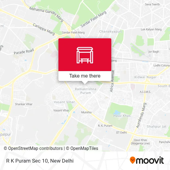 R K Puram Sec 10 map