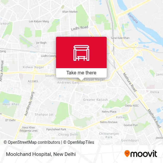 Moolchand Hospital map