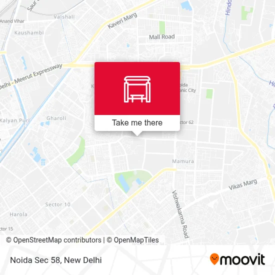 Noida Sec 58 map