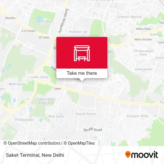Saket Terminal map