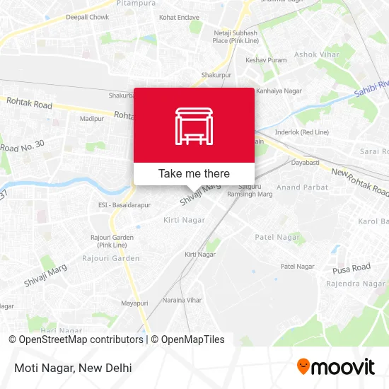 Moti Nagar map