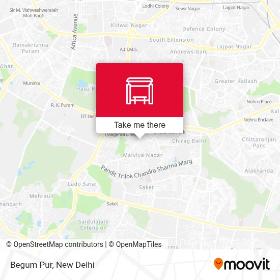 Begum Pur map