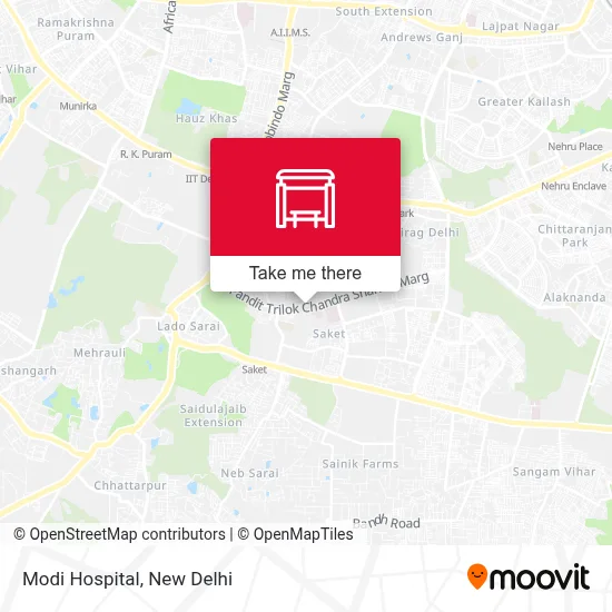 Modi Hospital map