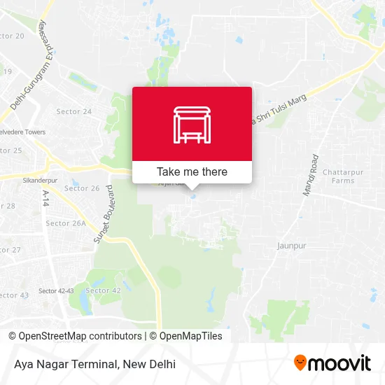Aya Nagar Terminal map