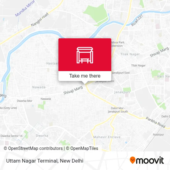 Uttam Nagar Terminal map