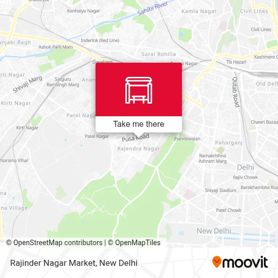 Rajinder Nagar Market map