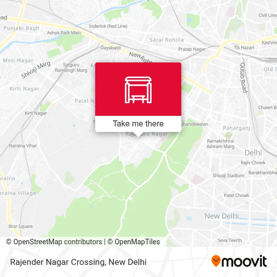 Rajender Nagar Crossing map