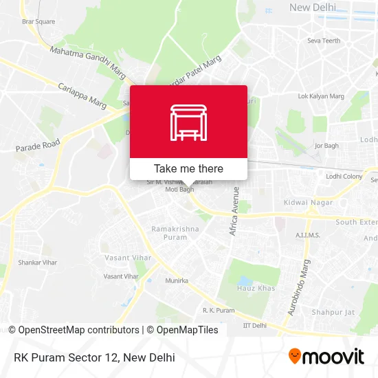 RK Puram Sector 12 map