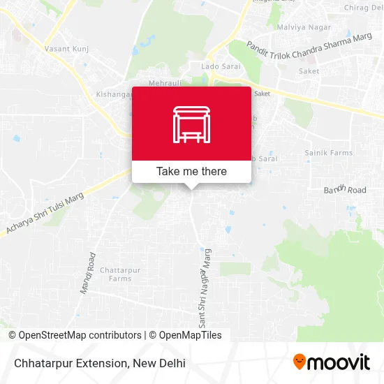 Chhatarpur Extension map