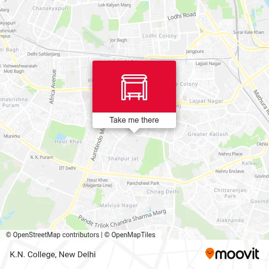 K.N. College map