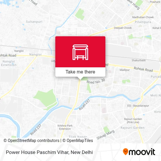 Power House Paschim Vihar map