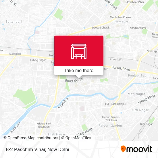 B-2 Paschim Vihar map