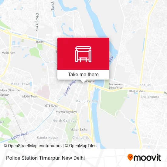 Police Station Timarpur map