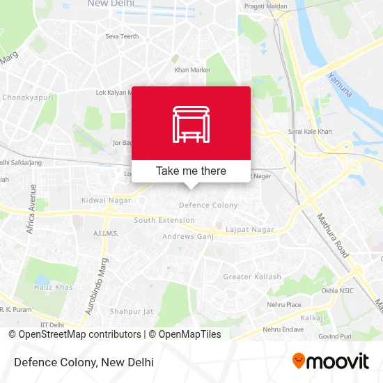 Defence Colony map