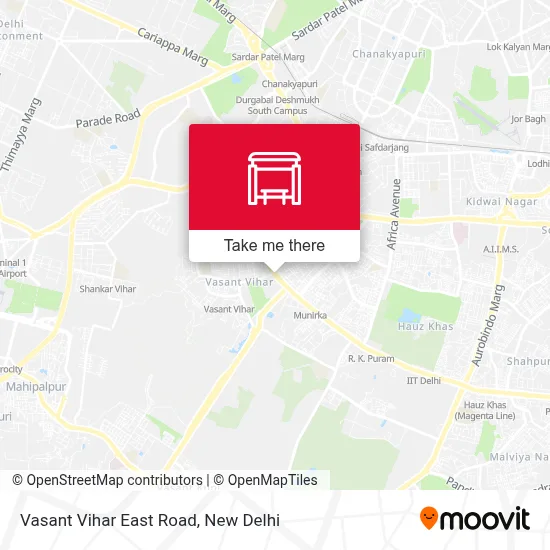 Vasant Vihar Poorvi Marg map