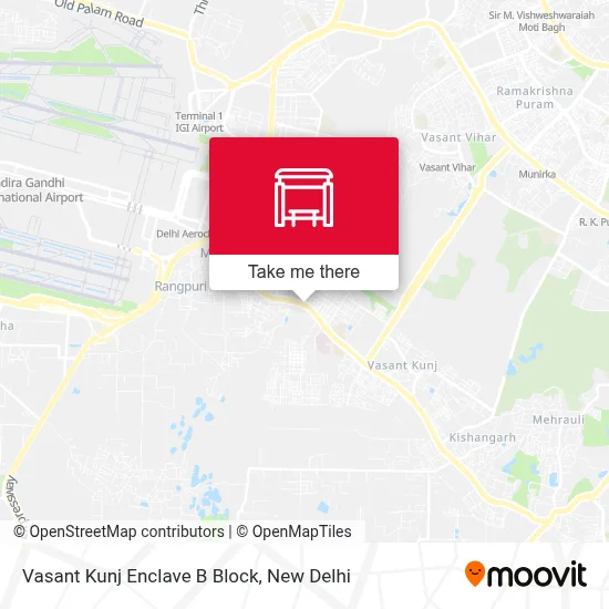 Vasant Kunj Enclave B Block map
