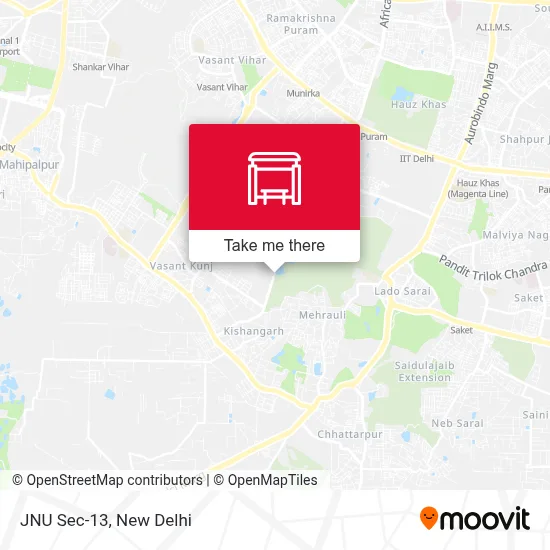 JNU Sec-13 map