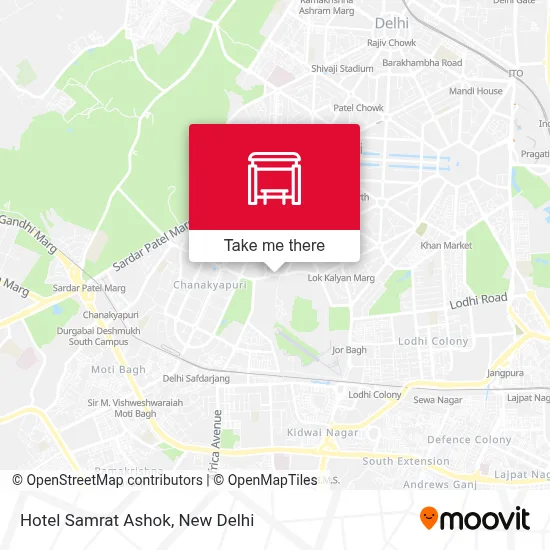 Hotel Samrat Ashok map