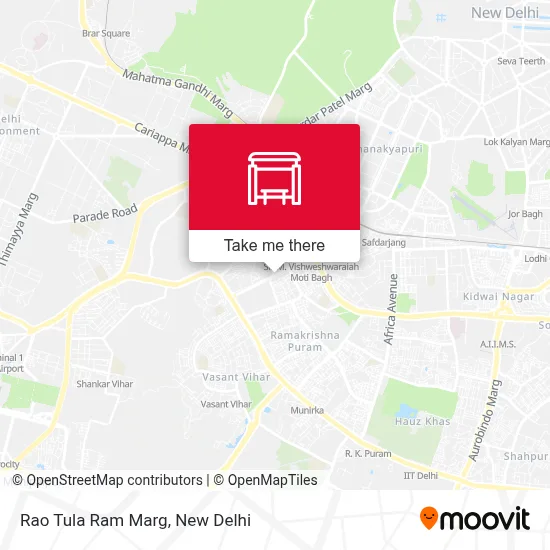 Rao Tula Ram Marg map