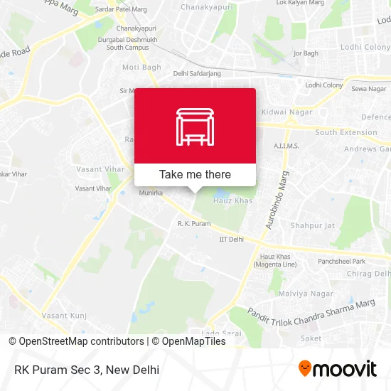 RK Puram Sec 3 map