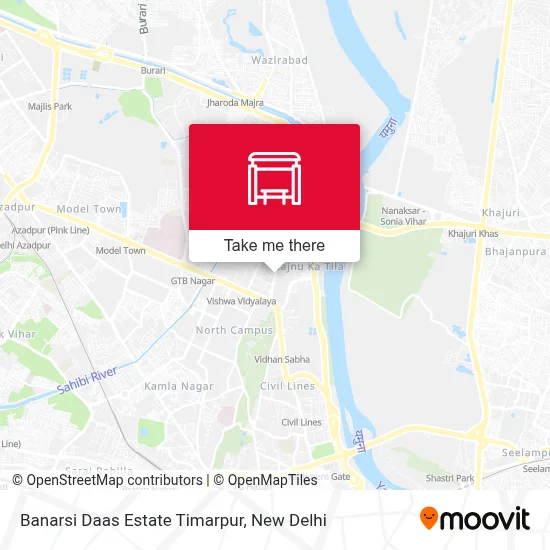 Banarsi Daas Estate Timarpur map