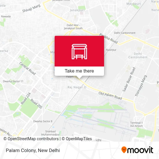 Palam Colony map