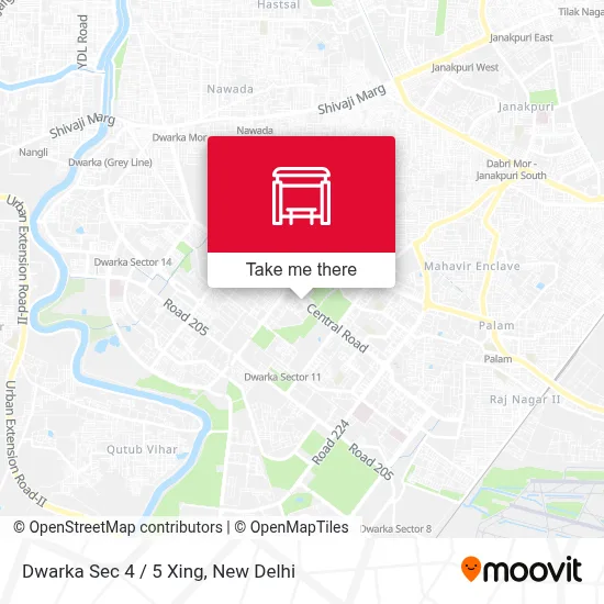 Dwarka Sec 4 / 5 Xing map